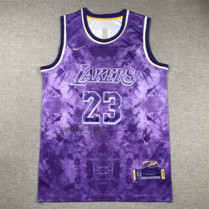 Maglia
 LeBron James NO 23 Los Angeles Lakers Select Series 2023 Viola
